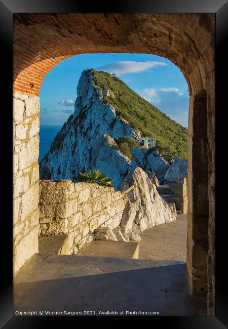 Rock of Gibraltar Framed Print by Vicente Sargues