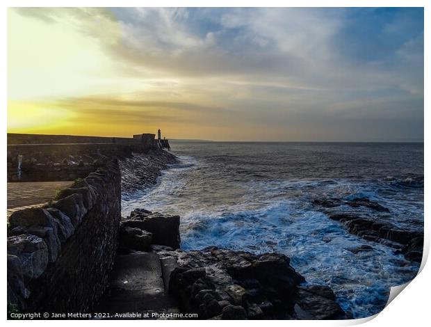 Sunrise over the Sea Print by Jane Metters