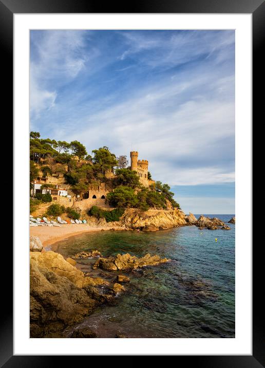 Scenic Coast of Lloret de Mar in Spain Framed Mounted Print by Artur Bogacki