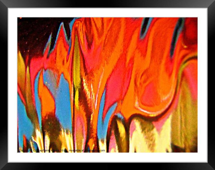 Abstract 10610 Framed Mounted Print by Stephanie Moore