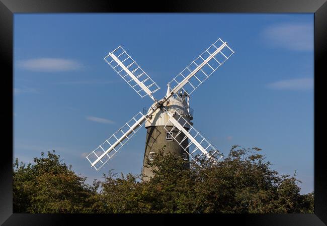 Bircham Windmill Framed Print by Clive Wells