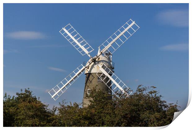 Bircham Windmill Print by Clive Wells