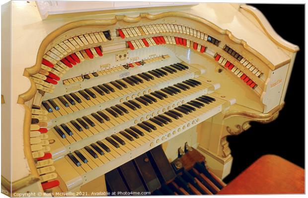 Empress Ballroom Wurlitzer Organ Canvas Print by Ross McNeillie