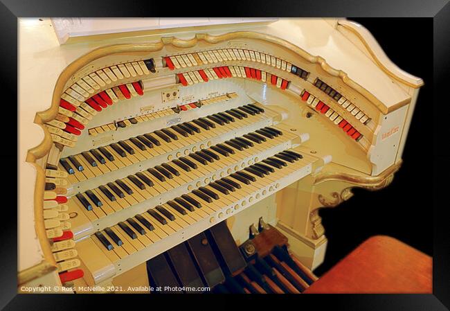 Empress Ballroom Wurlitzer Organ Framed Print by Ross McNeillie
