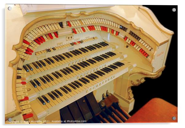 Empress Ballroom Wurlitzer Organ Acrylic by Ross McNeillie