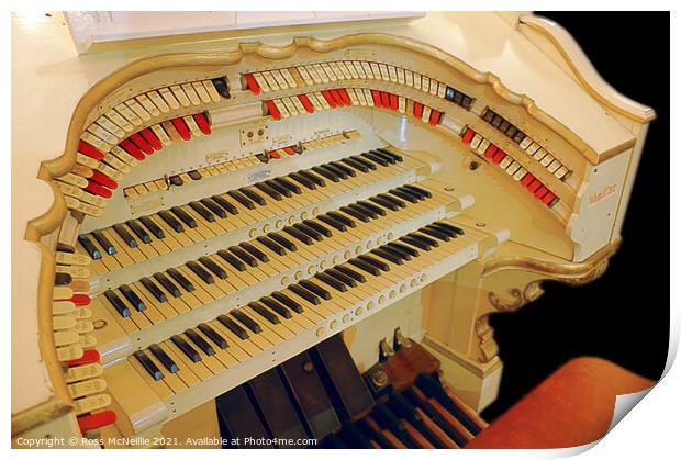 Empress Ballroom Wurlitzer Organ Print by Ross McNeillie