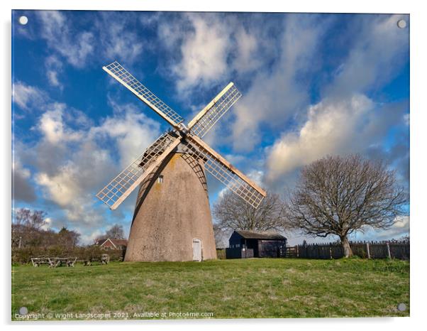 Bembridge Windmill Acrylic by Wight Landscapes