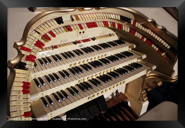 Blackpool Opera House Wurlitzer Organ Framed Print by Ross McNeillie