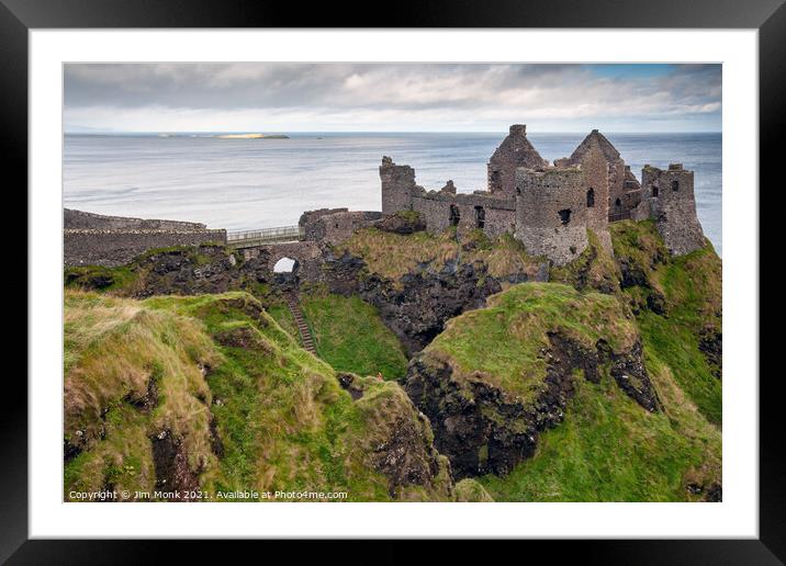 Dunluce Castle, Northern Ireland Framed Mounted Print by Jim Monk