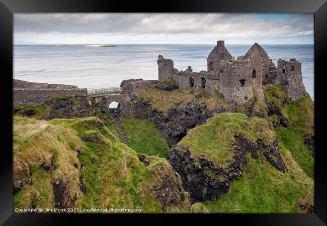 Dunluce Castle, Northern Ireland Framed Print by Jim Monk