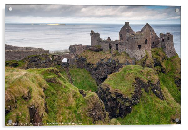 Dunluce Castle, Northern Ireland Acrylic by Jim Monk