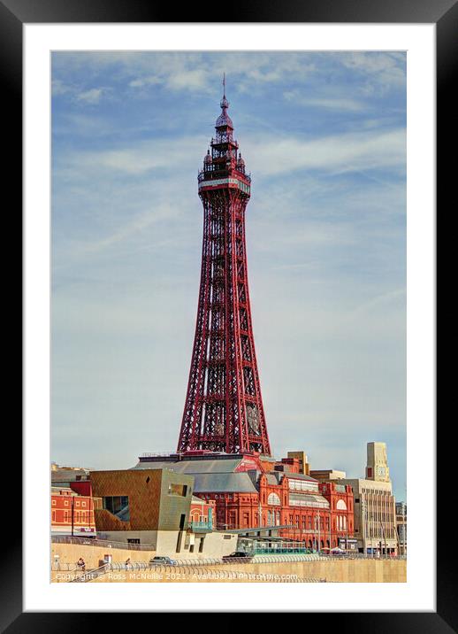 Blackpool Tower Framed Mounted Print by Ross McNeillie
