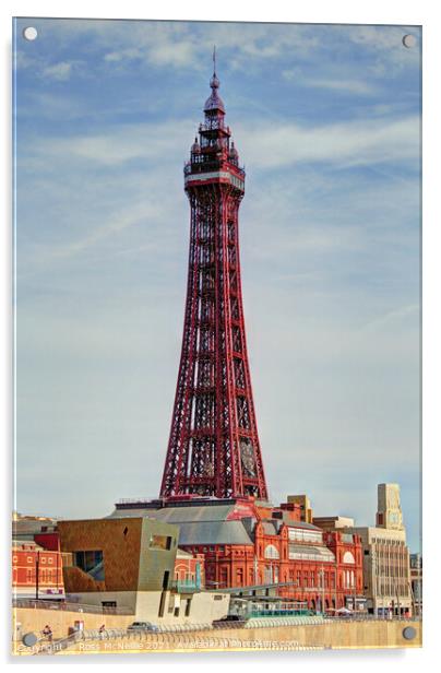 Blackpool Tower Acrylic by Ross McNeillie