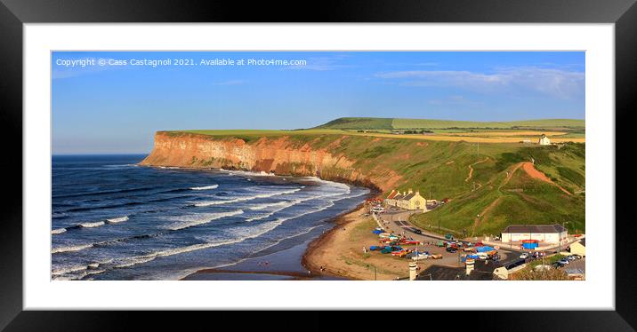 Saltburn by the Sea Panoramic Framed Mounted Print by Cass Castagnoli