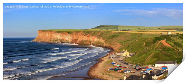 Saltburn by the Sea Panoramic Print by Cass Castagnoli