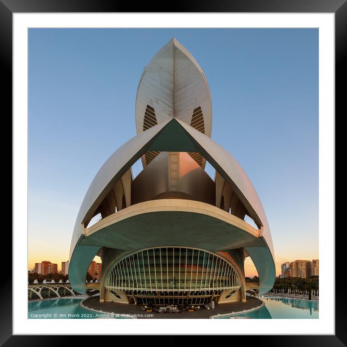 City of Arts and Sciences in Valencia, Spain Framed Mounted Print by Jim Monk