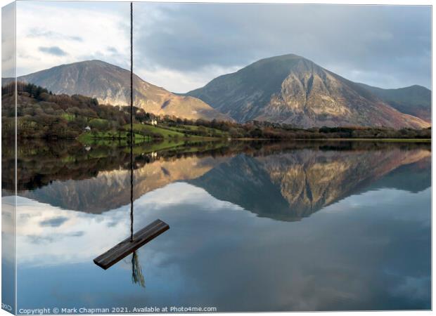 Rope swing Loweswater, Lake District Canvas Print by Photimageon UK