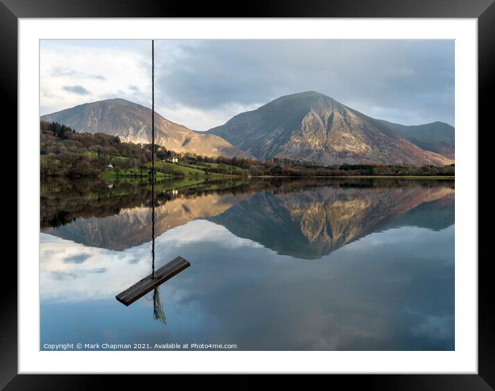 Rope swing Loweswater, Lake District Framed Mounted Print by Photimageon UK