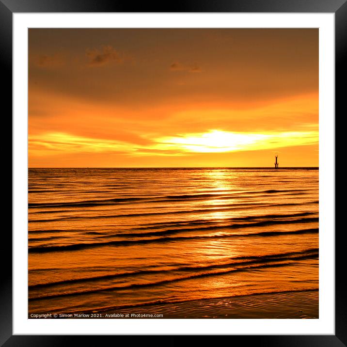 Borneo sunset Framed Mounted Print by Simon Marlow