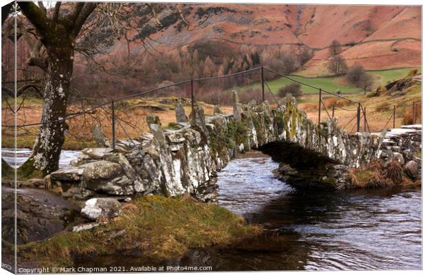 Slater Bridge, Little langdale, Cumbria Canvas Print by Photimageon UK