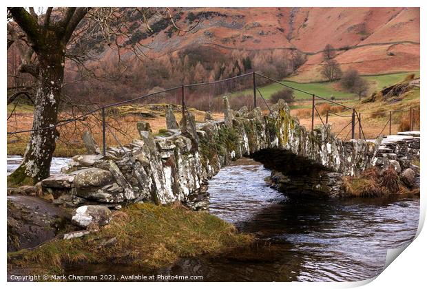 Slater Bridge, Little langdale, Cumbria Print by Photimageon UK