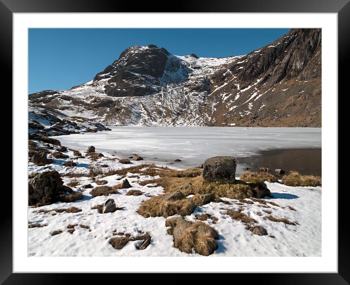 Harrison Stickle and Stickle Tarn in Winter, Cumbria Framed Mounted Print by Photimageon UK
