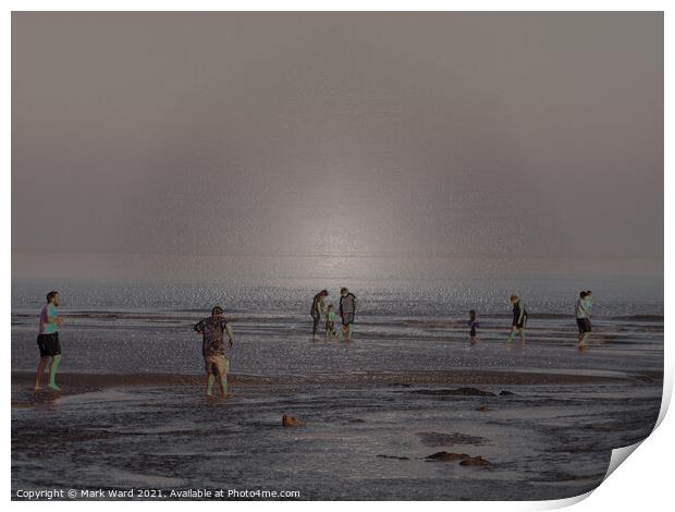 Doing The Beach Print by Mark Ward