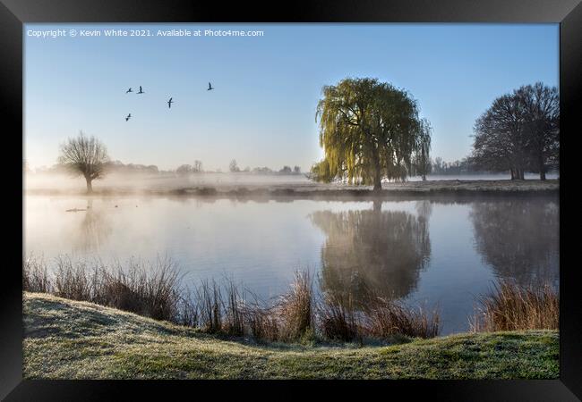 Sun Mist and Water Framed Print by Kevin White