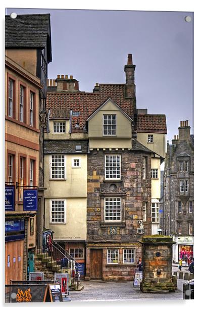 John Knox's House Acrylic by Tom Gomez