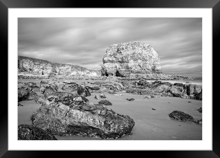 Majestic Marsden Rock Framed Mounted Print by Rob Cole