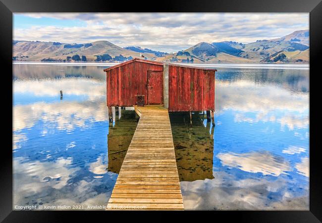 Boatshed at Hooper's Inlet, Framed Print by Kevin Hellon