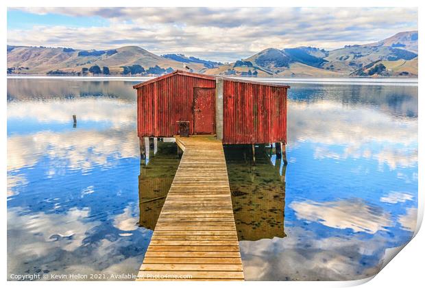 Boatshed at Hooper's Inlet, Print by Kevin Hellon