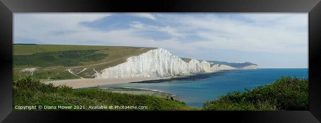 The seven sisters Panoramic Framed Print by Diana Mower