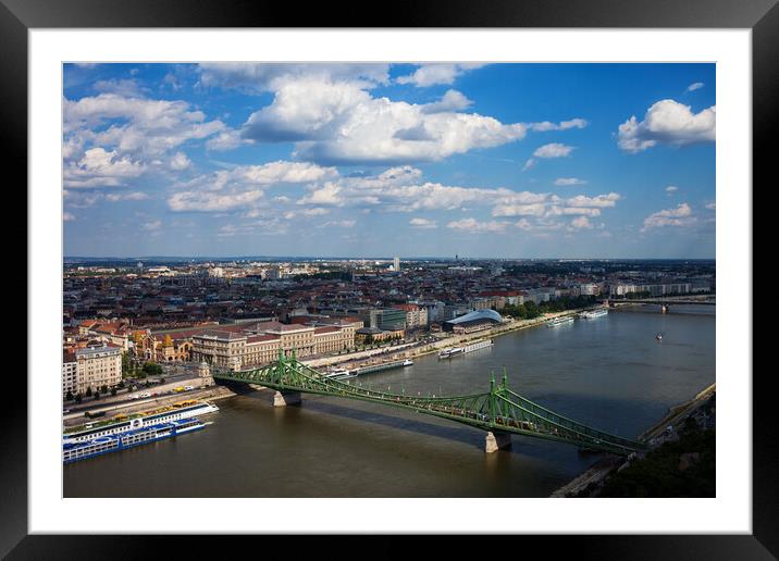 City of Budapest in Hungary Framed Mounted Print by Artur Bogacki