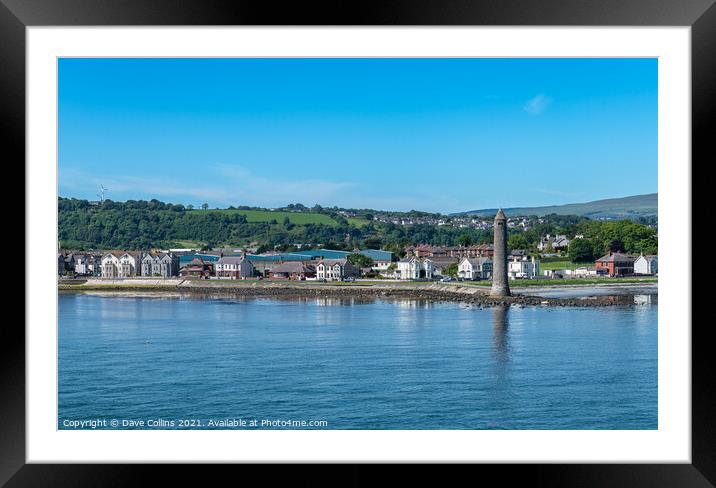 The Chaine Memorial Tower, Larne, Northern Ireland Framed Mounted Print by Dave Collins