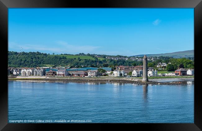 The Chaine Memorial Tower, Larne, Northern Ireland Framed Print by Dave Collins