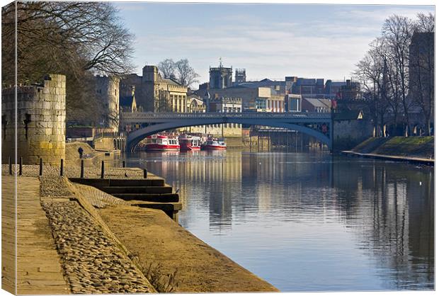 River Ouse - York Canvas Print by Trevor Kersley RIP