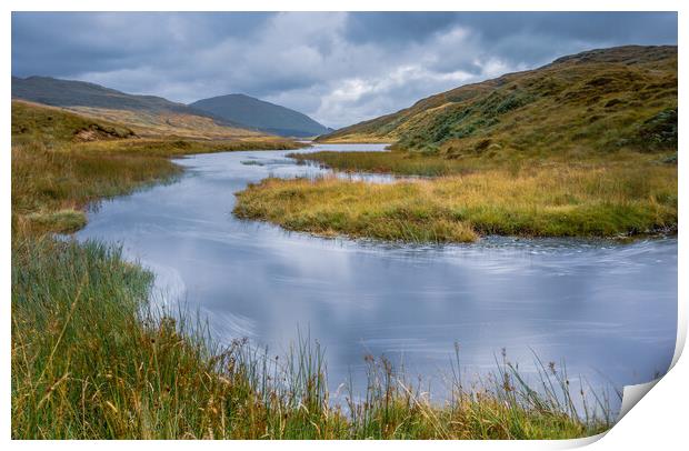 Loch Uisge - Morvern Scotland Print by John Frid