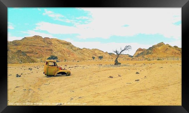 Desolation Namibia Desert Framed Print by Pieter Marais