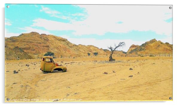 Desolation Namibia Desert Acrylic by Pieter Marais