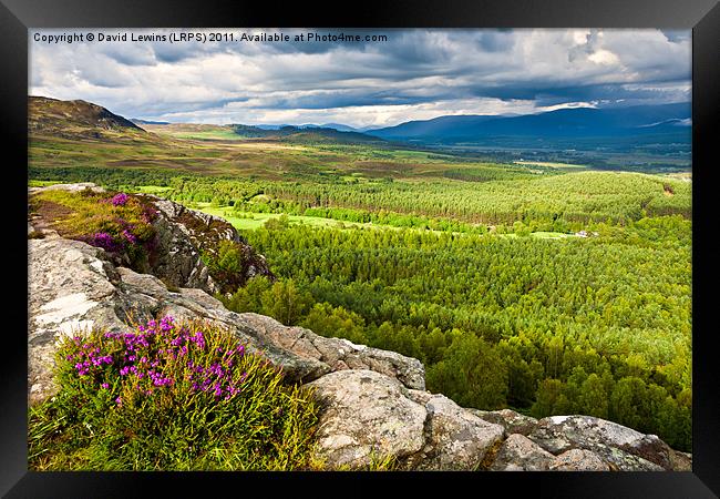 Storm Clouds Over the Cairngorms Framed Print by David Lewins (LRPS)