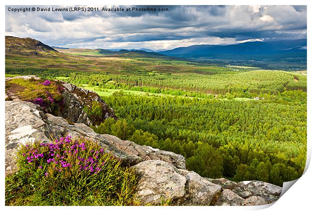 Storm Clouds Over the Cairngorms Print by David Lewins (LRPS)
