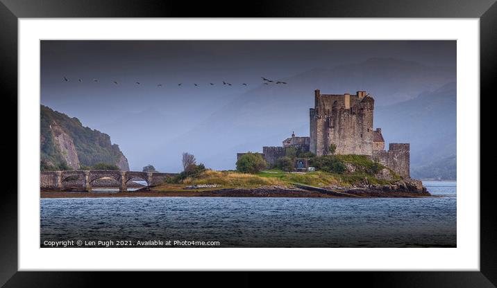 Eilean Donan Castle Framed Mounted Print by Len Pugh