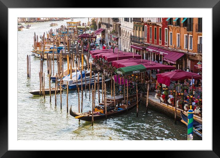 Grand Canal Venice Framed Mounted Print by Len Pugh