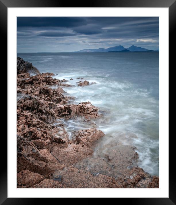 Ardnamurchan Point - Looking towards the Isle of M Framed Mounted Print by John Frid