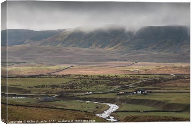 Clouds Lifting off Cronkley Scar Canvas Print by Richard Laidler