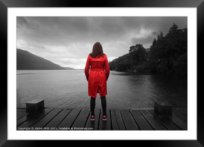 The Red Coat Framed Mounted Print by Alister Firth Photography