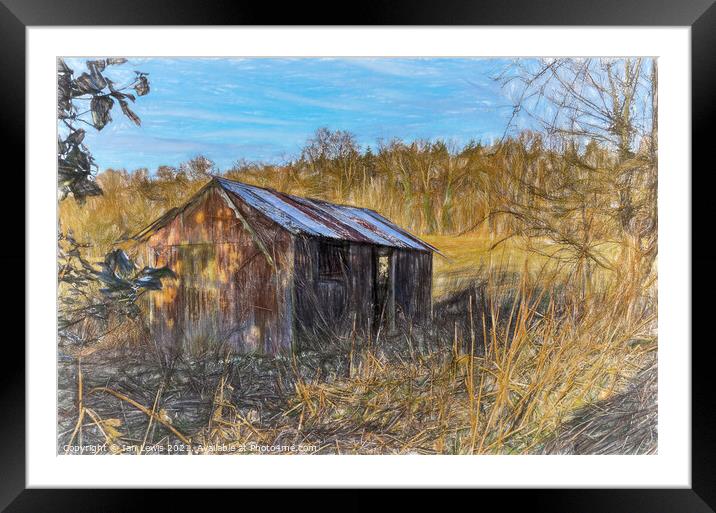 Derelict Farm Store Framed Mounted Print by Ian Lewis