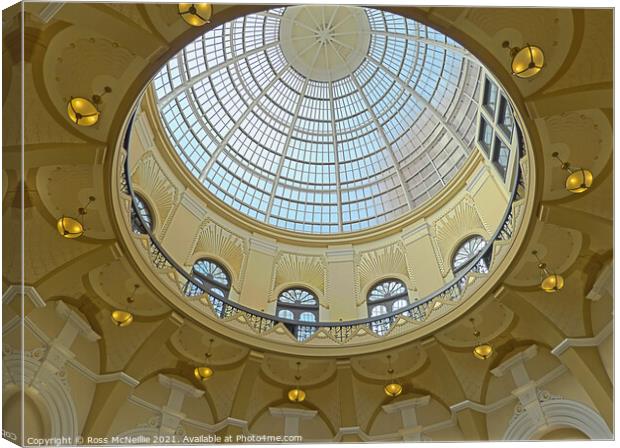 Blackpool Winter Gardens Dome Canvas Print by Ross McNeillie