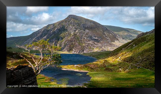 The Enchanting Llyn Idwal Framed Print by John Henderson